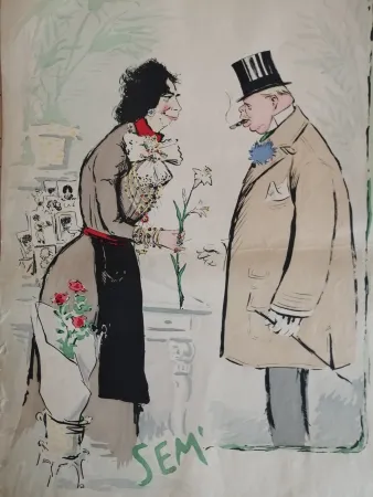 石版画 Goursat - SEM - Caricature Album Marseillais