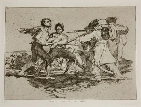版画 Goya - Con razón o sin ella