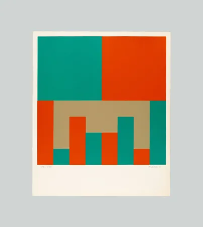 丝网印刷 Graeser - Grun - Orange konstellation