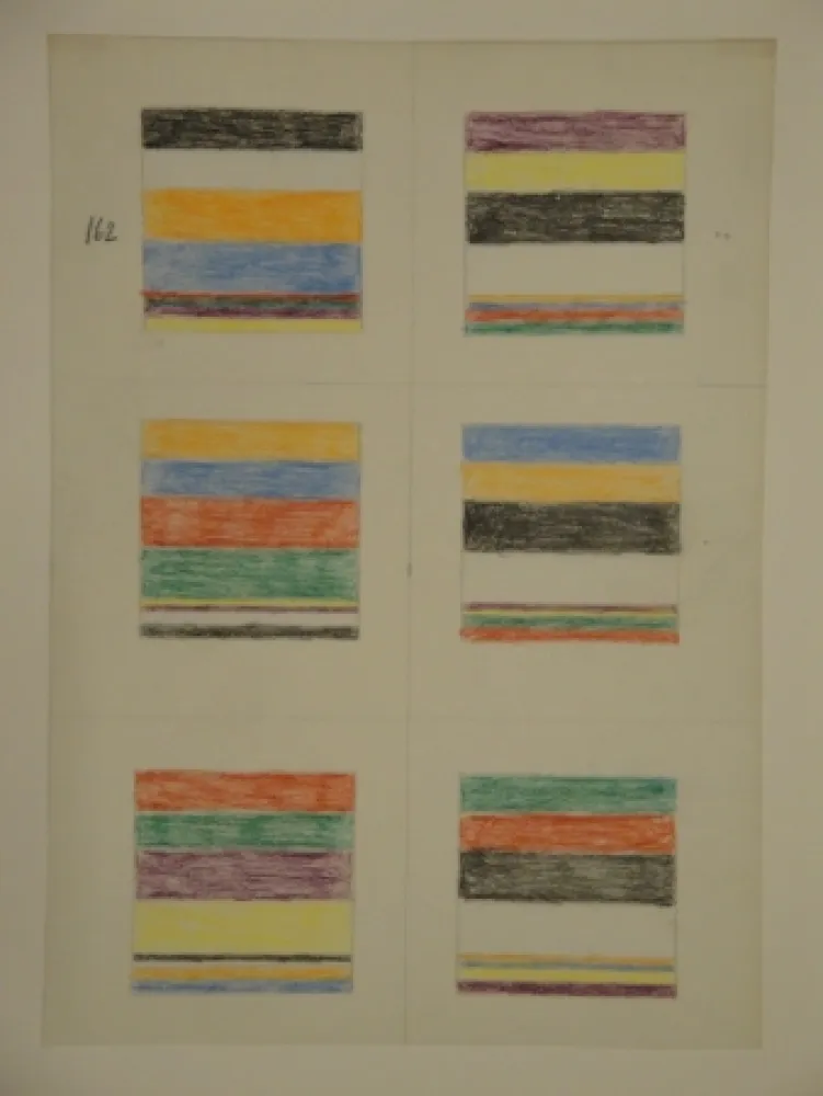 无技术 Graeser - Skizzenblatt, um 1961. 