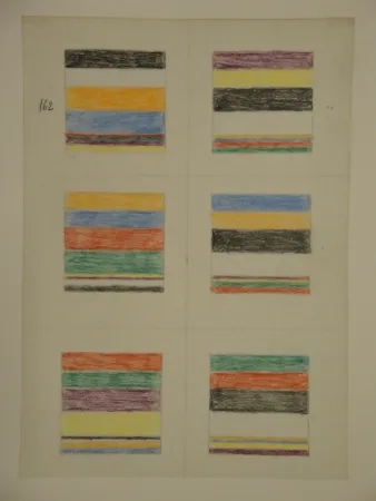 无技术 Graeser - Skizzenblatt, um 1961. 