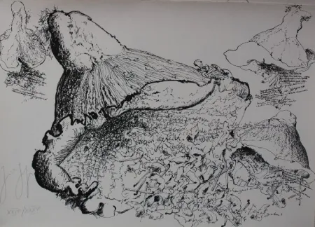 石版画 Grass - Senza titolo