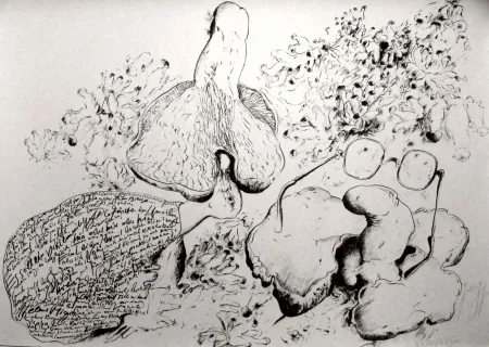 石版画 Grass - Senza titolo