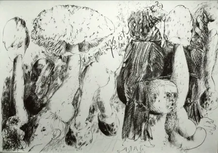 石版画 Grass - Senza titolo