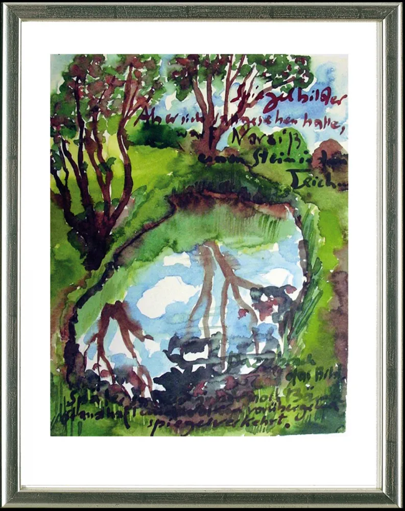 石版画 Grass - Spiegelbilder