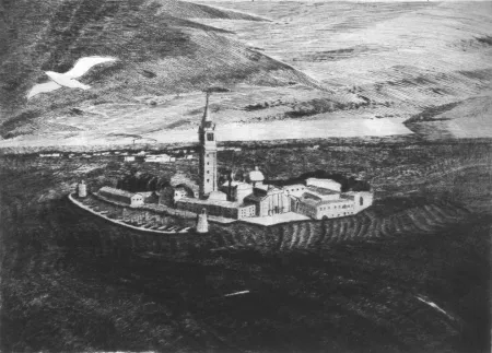 干刻版画 Grasselli - Visione sulla laguna