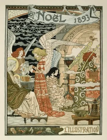 石版画 Grasset - Cuisine des anges / Angels' Kitchen