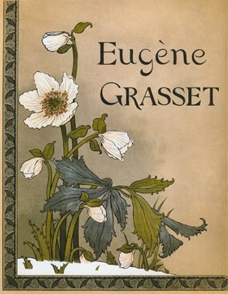 石版画 Grasset - Roses de Noël / Christmas Roses