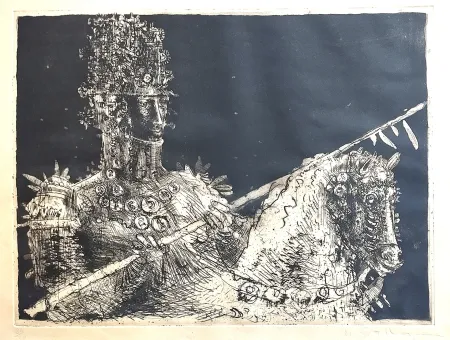 蚀刻版画 Grassmann - Cavaleiro