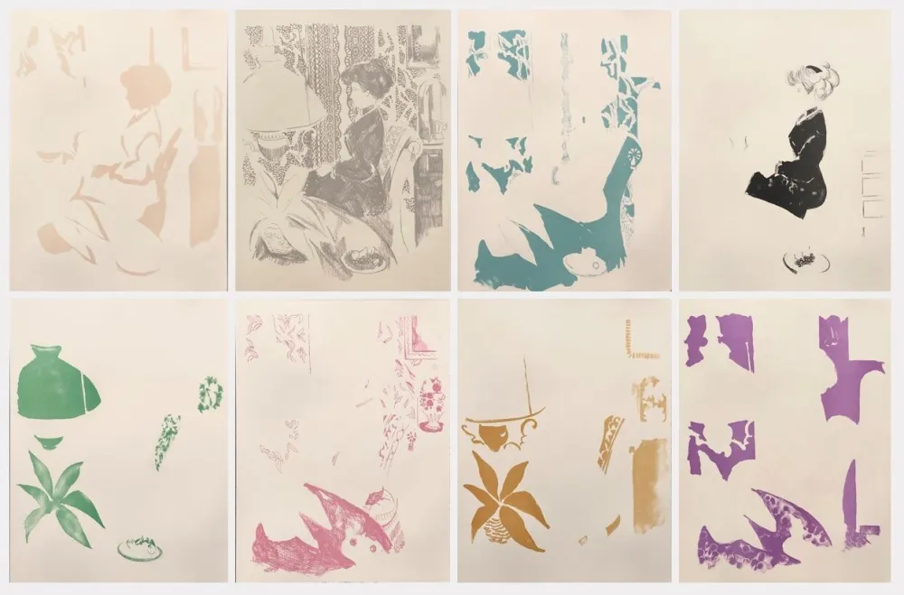 石版画 Grau Sala - La Dame en noir