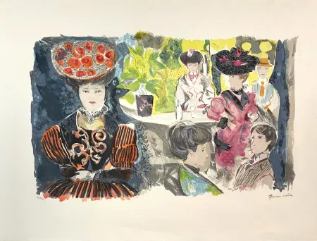 石版画 Grau Sala - Le petit ami