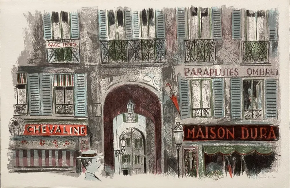 石版画 Grau Sala - Le petit ami