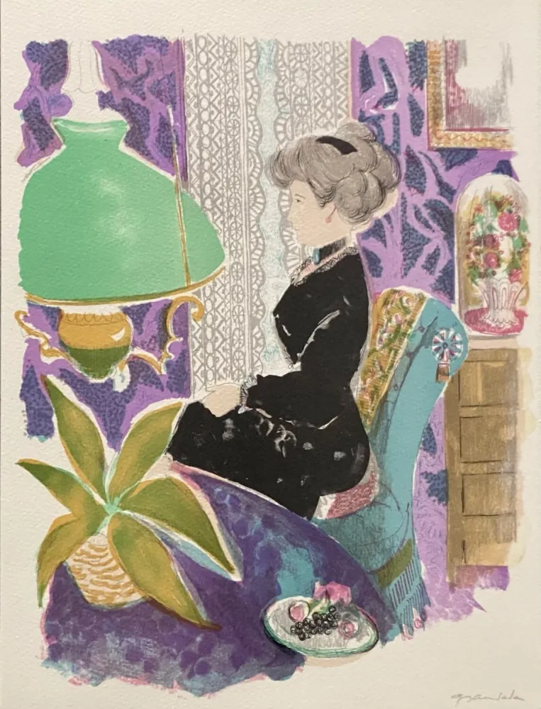 石版画 Grau Sala - Le petit ami