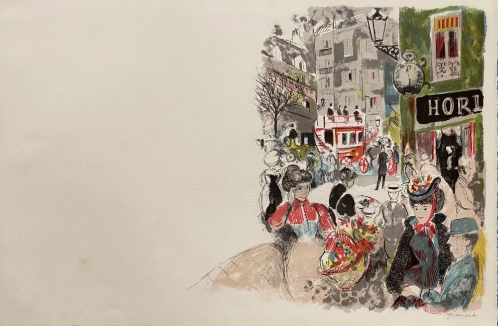 石版画 Grau Sala - Le petit ami