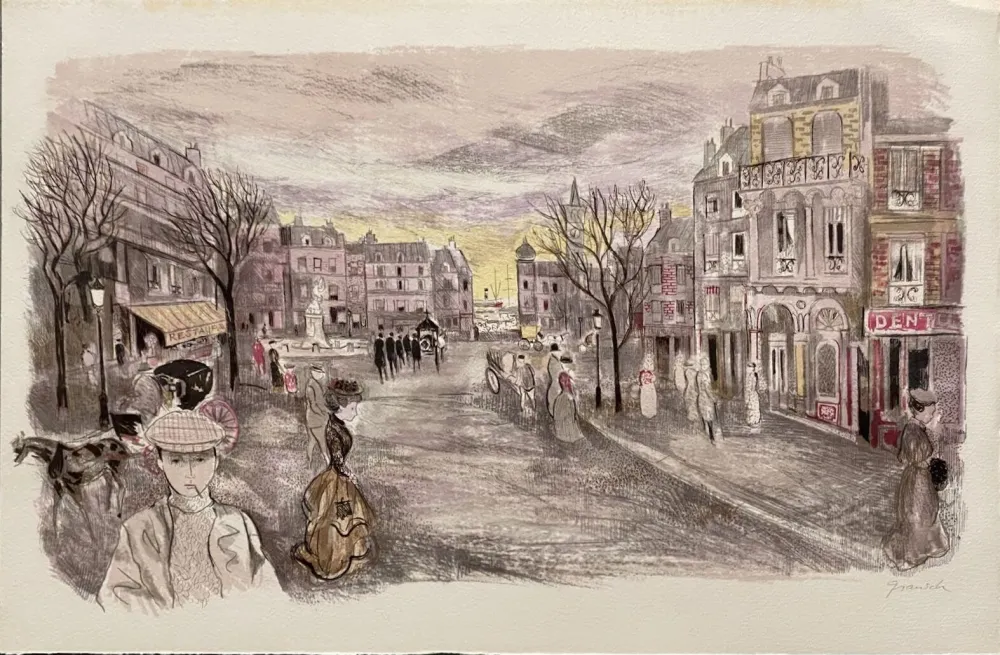 石版画 Grau Sala - Le petit ami