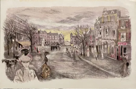 石版画 Grau Sala - Le petit ami