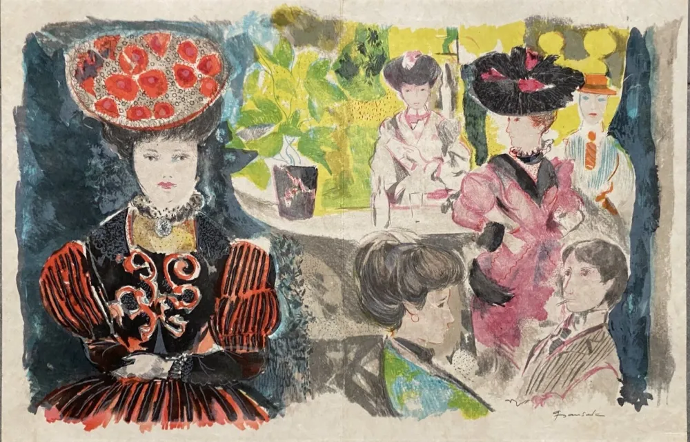 石版画 Grau Sala - Le petit ami