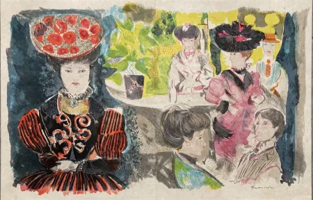 石版画 Grau Sala - Le petit ami