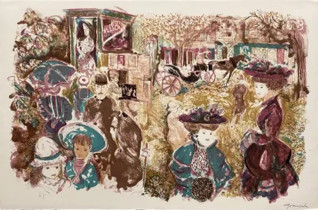 石版画 Grau Sala - Le petit ami