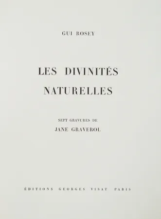 插图书 Graverol - Les divinités naturelles