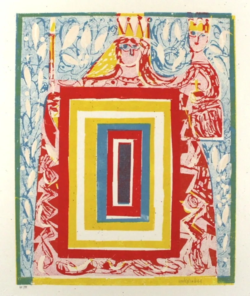 木刻 Grieshaber - Maria