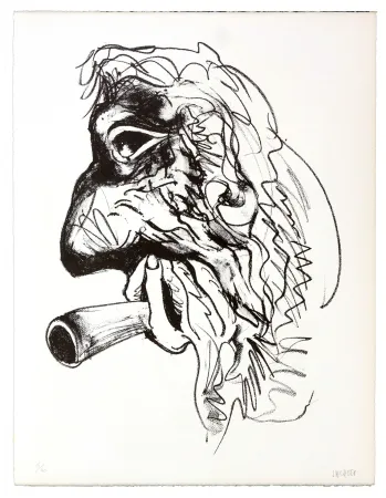 石版画 Grinberg - Une autre possibilité (en fumée)