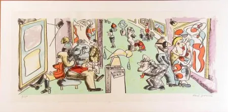 石版画 Grooms - Museum