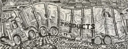 石版画 Grooms - Truck I