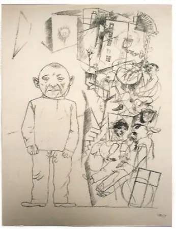 石版画 Grosz - Der zuchthausler (el convicto)