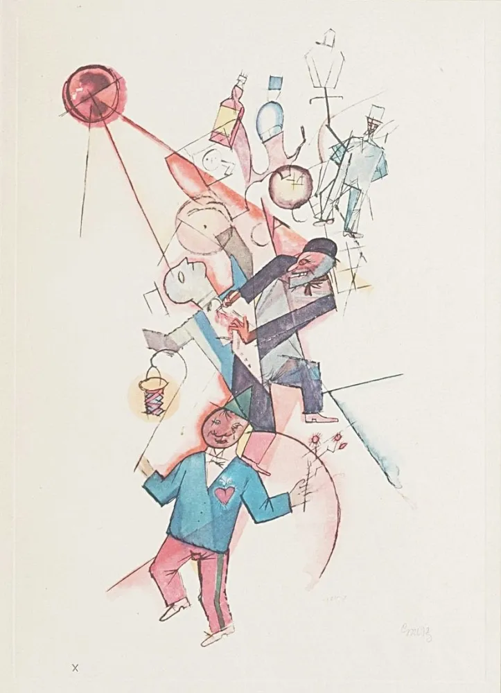 胶版印刷 Grosz - Johannisnacht, from Ecce Homo