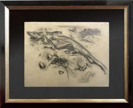 无技术 Grosz - STRANDGUT Original pencil drawing on paper