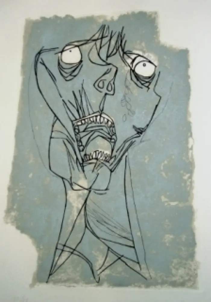 版画 Guayasamin - El grito 1