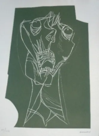 版画 Guayasamin - El grito 1 variante