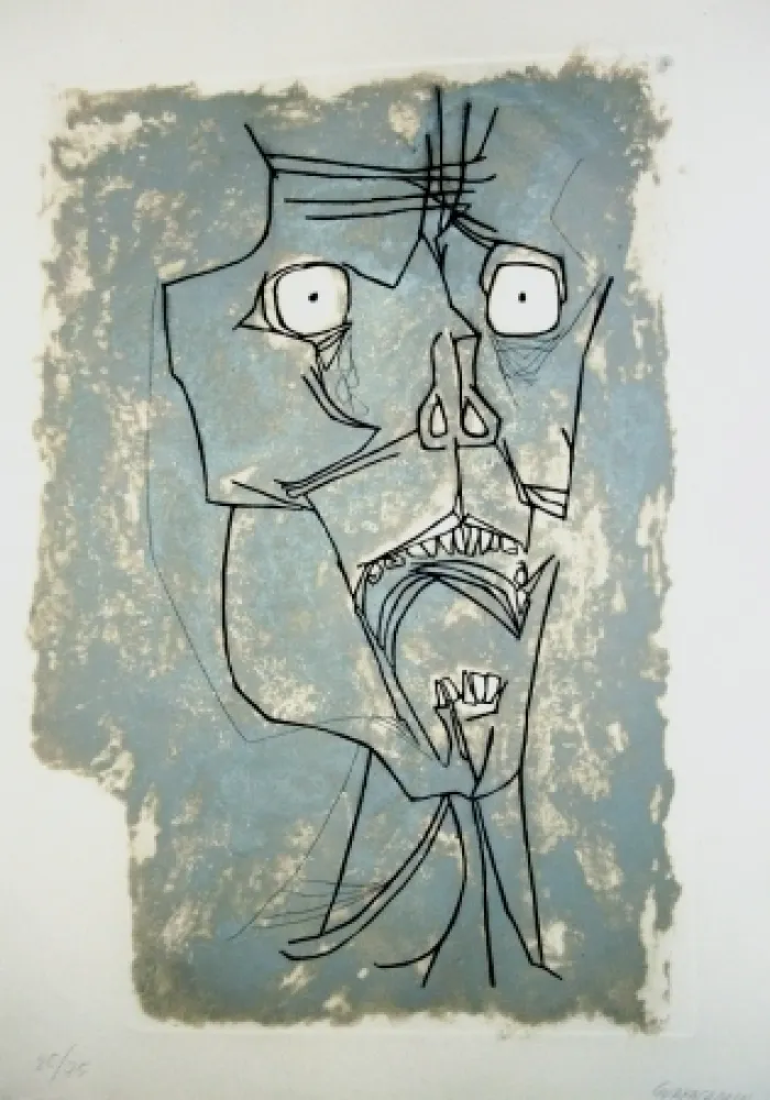 版画 Guayasamin - El grito 2