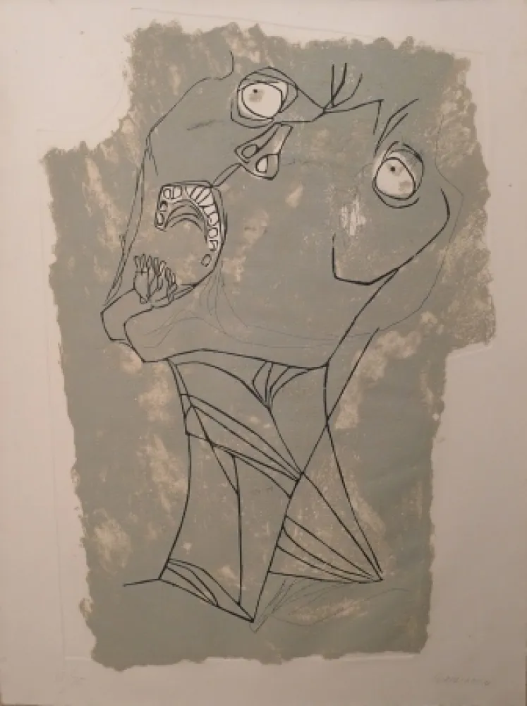 蚀刻版画 Guayasamin - El Grito I