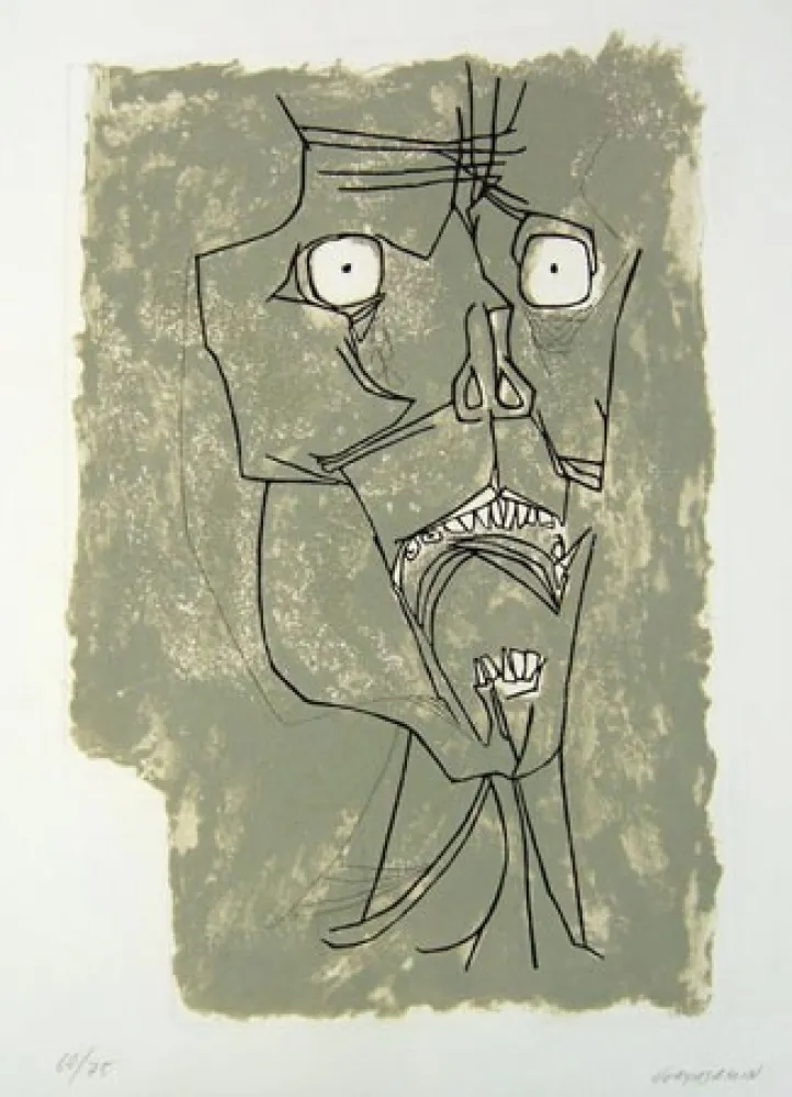 蚀刻版画 Guayasamin - EL GRITO II