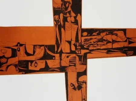 版画 Guayasamin - Lidice 3