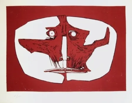 版画 Guayasamin - Mascara 1