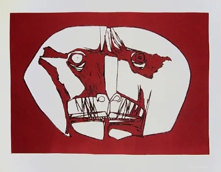 版画 Guayasamin - Mascara 2