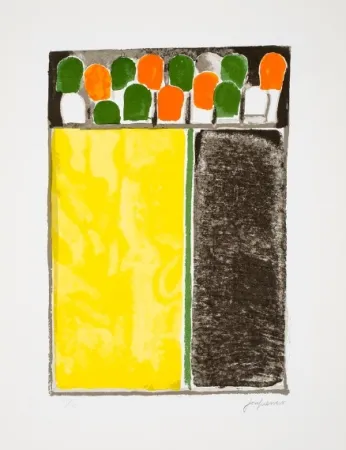 石版画 Guerrero - Sin título