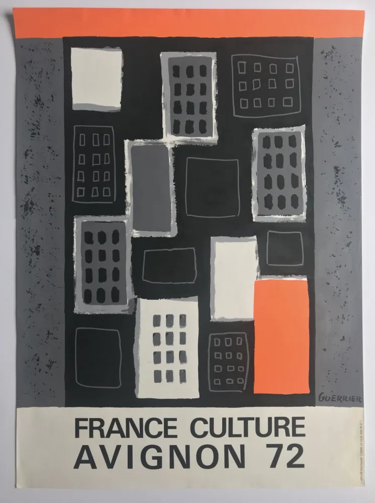 石版画 Guerrier - France Culture / Avignon 72
