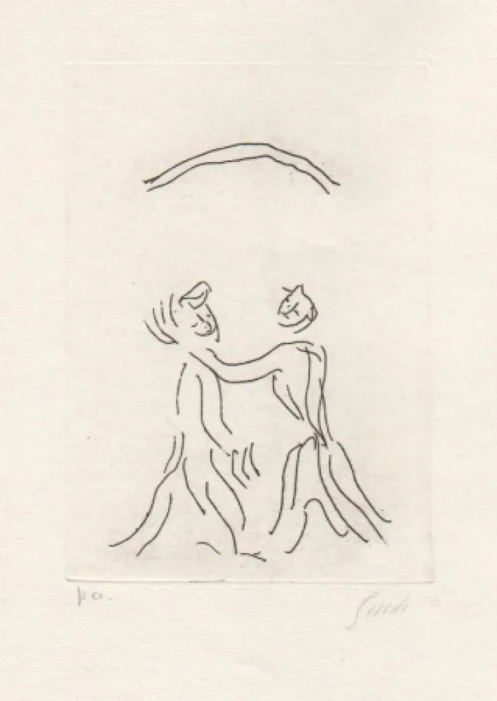 蚀刻版画 Guidi - Senza titolo