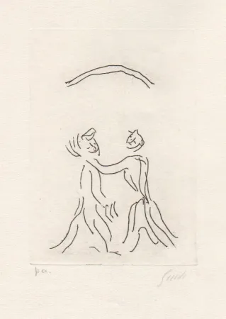 蚀刻版画 Guidi - Senza titolo