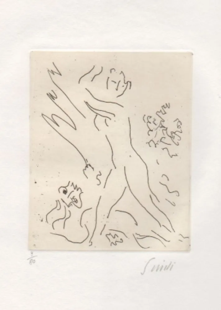 蚀刻版画 Guidi - Senza titolo