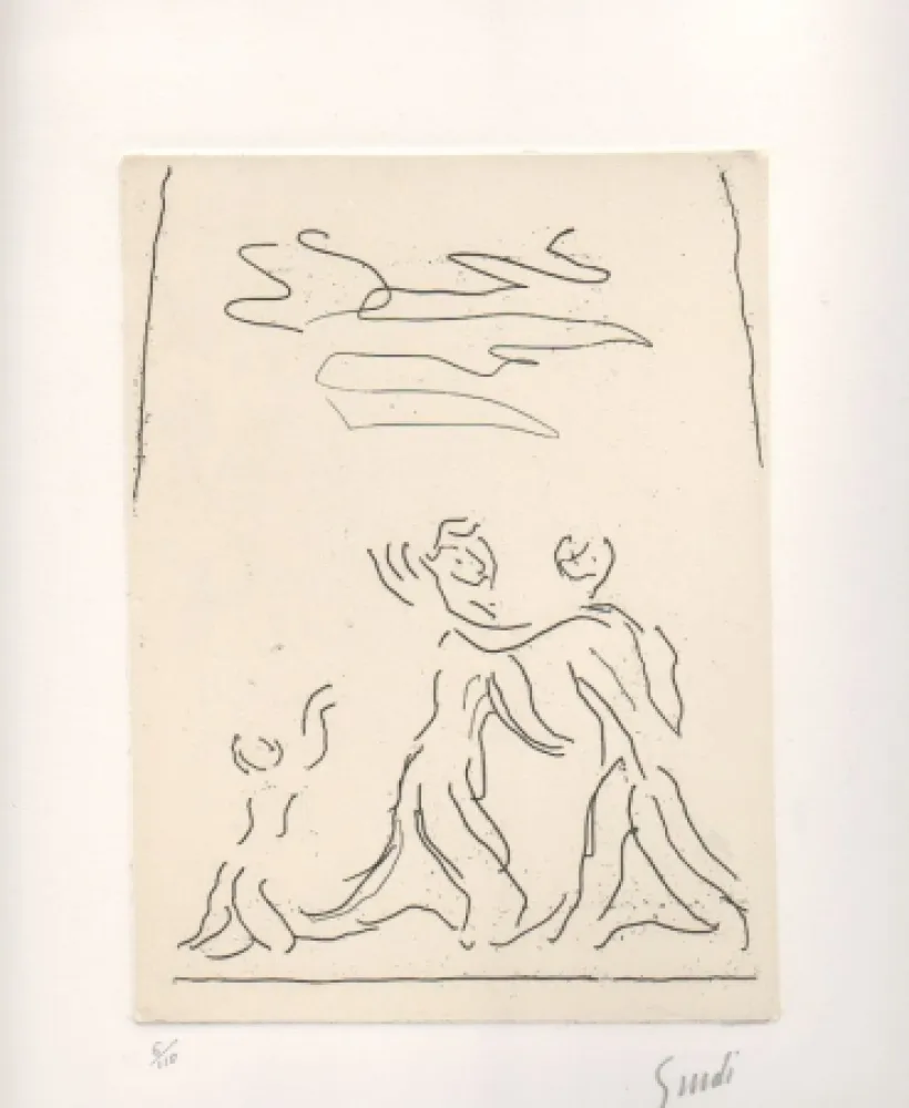 蚀刻版画 Guidi - Senza titolo