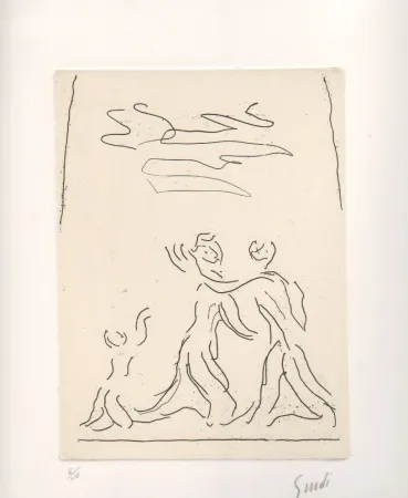 蚀刻版画 Guidi - Senza titolo