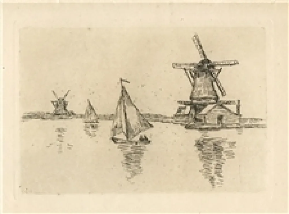 版画 Guillaumin - En Hollande