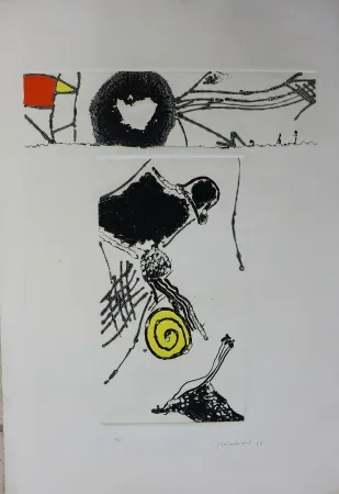 版画 Guinovart - Cargol