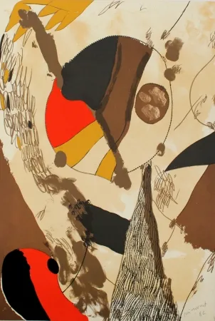 石版画 Guinovart - Com a cap