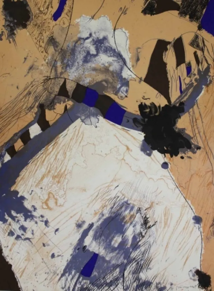 石版画 Guinovart - Com muntanya